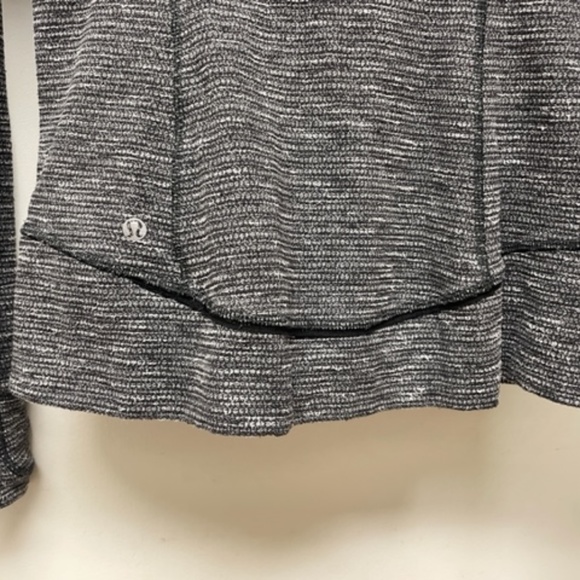 Lululemon Think Fast Pullover Zip Coco Pique Black Cuffins - Picture 9 of 11